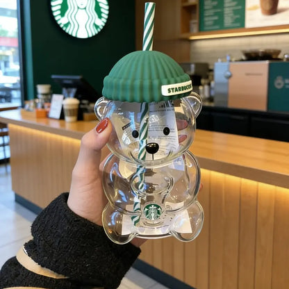 Starbucks 2026 Glass Bearista Cup Limited Edition Bear Gift New,1/2Pcs,503Ml,New Year'S Gift,Coffee Cup Juice Cup Milk Cup Collection
