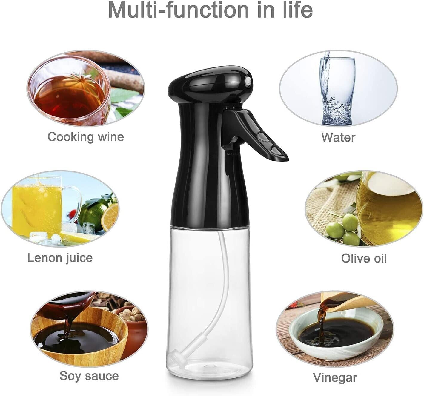 Oil Sprayer for Cooking Olive Oil Spray Bottle Spritzer, Food Grade PET BPA Free