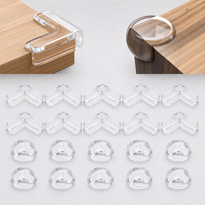 Cooklence™ Clear Silicone Baby Corner Protectors for Table Edges