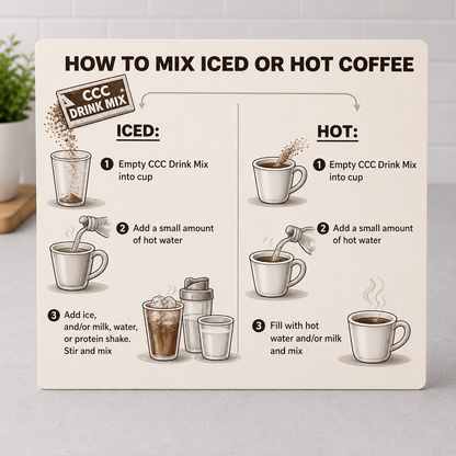 Cooklence™ Protein Loaded Coffee | 10g Protein + 180mg Caffeine | Hot or Cold
