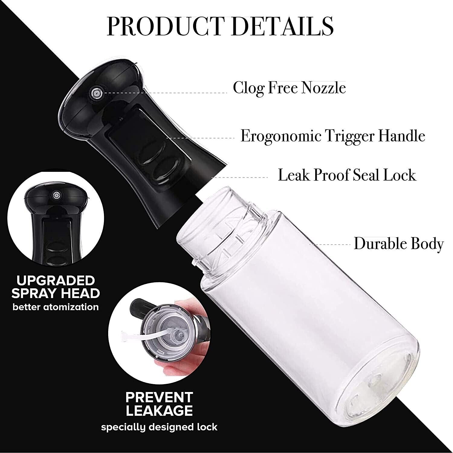 Oil Sprayer for Cooking Olive Oil Spray Bottle Spritzer, Food Grade PET BPA Free