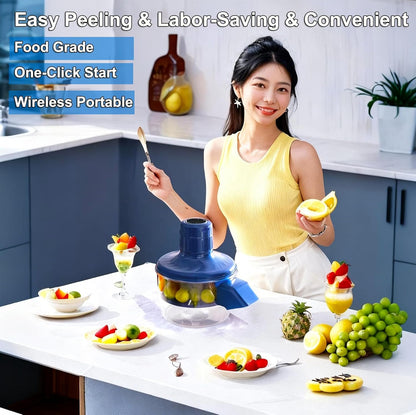 Automatic Grape Peeler Machine, Electric Garlic & Cherry Tomato Peeler Skin Remover Tool for Small Fruits, Effortless Peeling for Home Kitchen