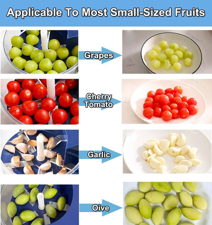Automatic Grape Peeler Machine, Electric Garlic & Cherry Tomato Peeler Skin Remover Tool for Small Fruits, Effortless Peeling for Home Kitchen