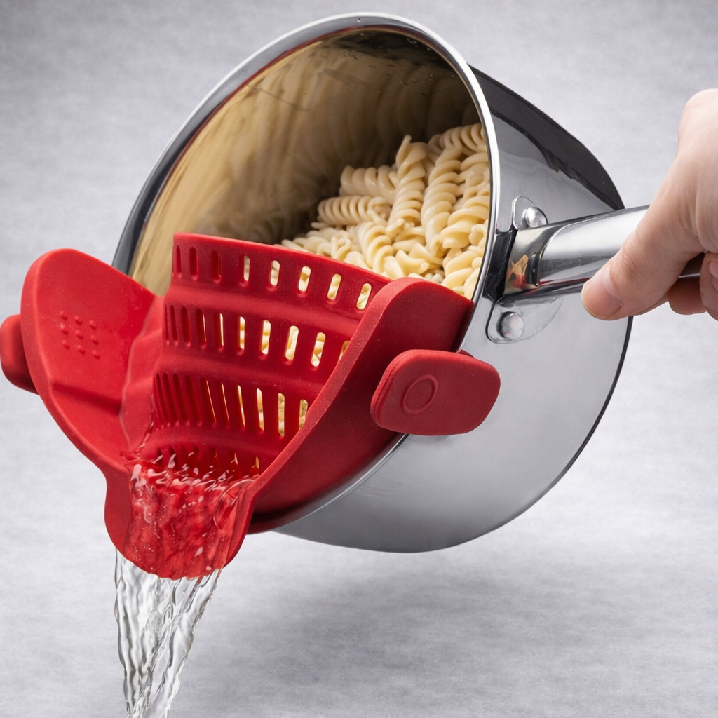 ᴄᴏᴏᴋʟᴇɴᴄᴇ™ - Pasta Strainer Clip-On for Pots and Pans