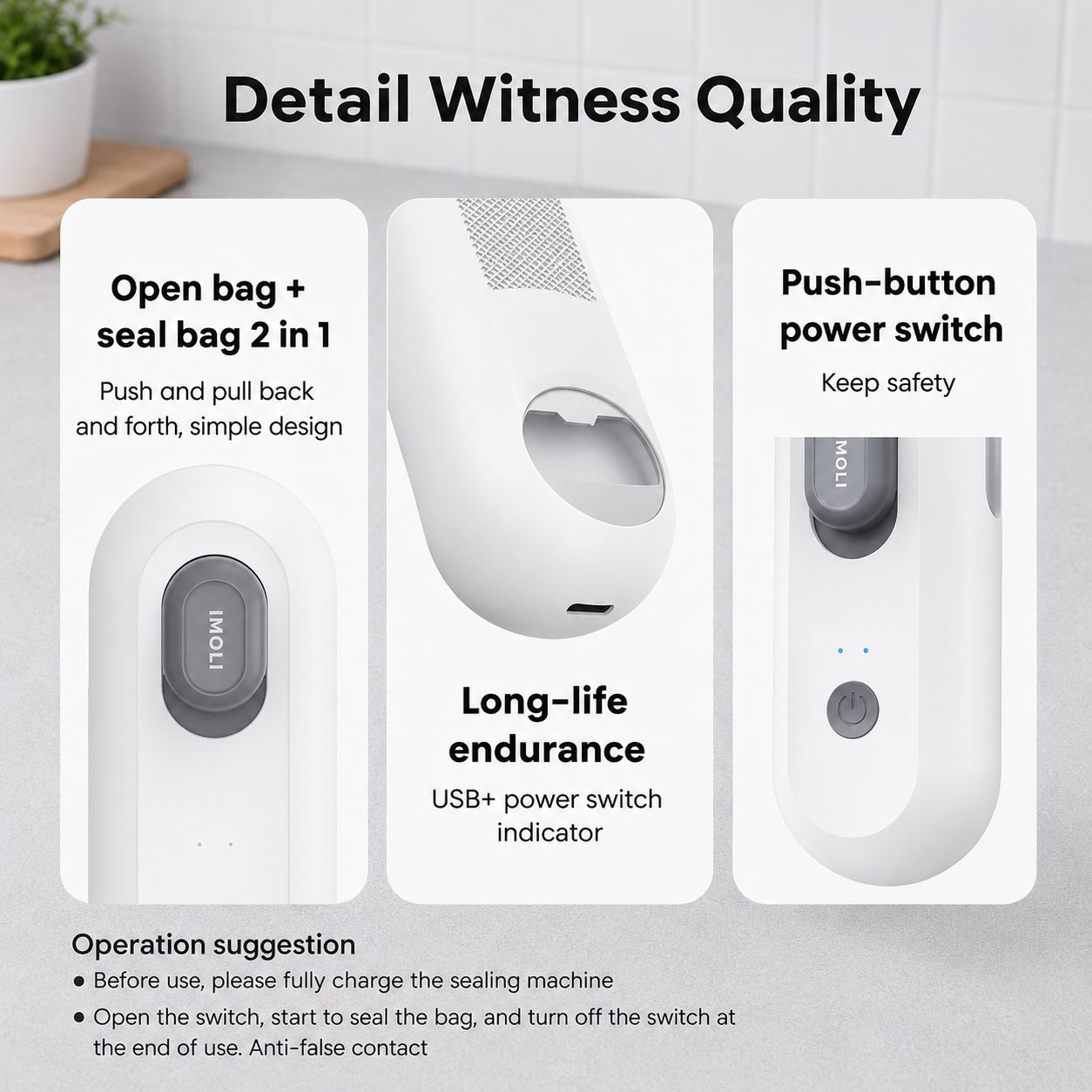 CookLence™ FreshLock Pro – 4-in-1 Bag Sealer
