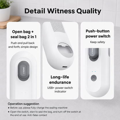 CookLence™ FreshLock Pro – 4-in-1 Bag Sealer